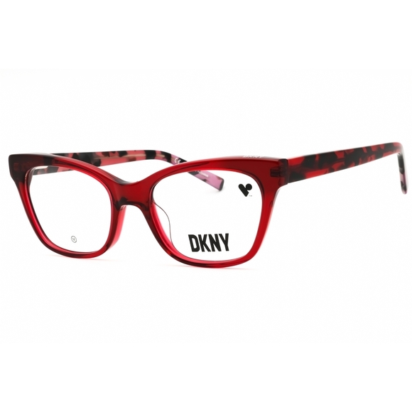 NWT DKNY DK5053-600 51mm CRYSTAL RED Eyeglasses main image 2